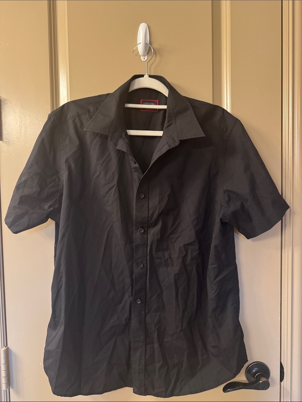 Untuckit Men’s Short-Sleeve Button-Up Shirt - Black